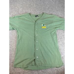 Vintage 90s Green Bay Packers NFL Jersey Shirt Mens L Button Up Sportswear USA